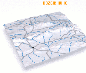 3d view of Kūh-e Boz Gīr